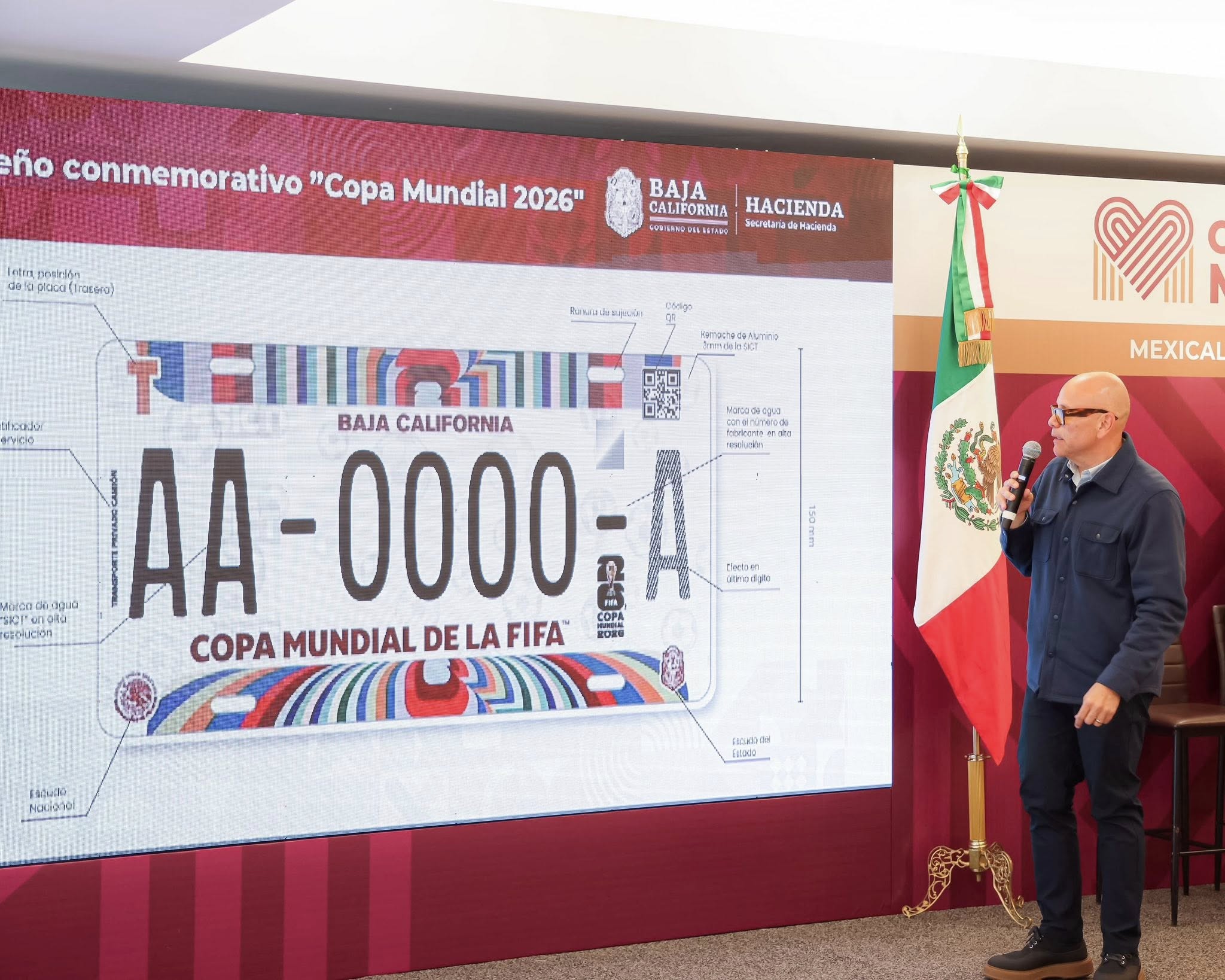 HABRÁ EN BAJA CALIFORNIA PLACAS CONMEMORATIVAS DEL MUNDIAL 2026