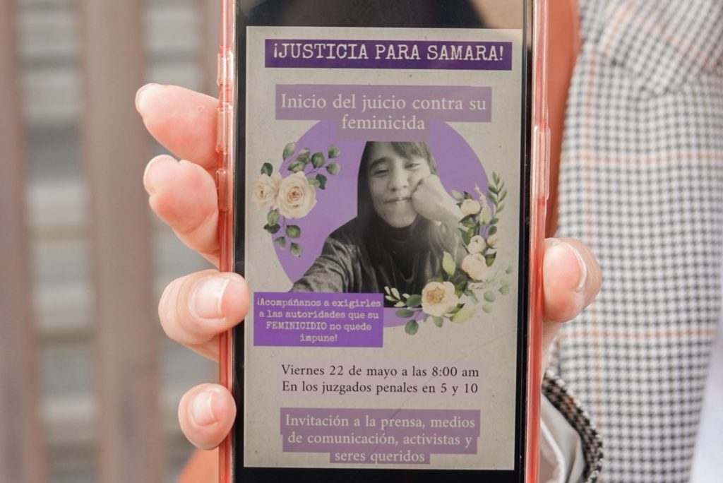 HERMANA DE SAMARA SUÁREZ EXIGE SENTENCIA DE 60 AÑOS EN JUICIO POR FEMINICIDIO