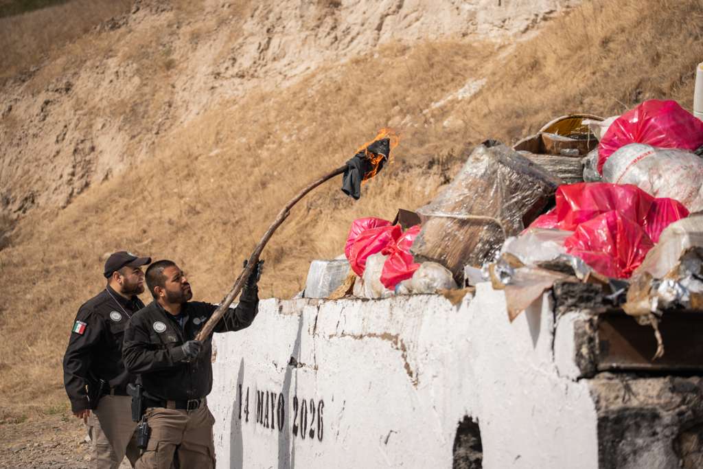 FGR DESTRUYE MÁS DE SIETE TONELADAS DE DROGA ASEGURADA.
