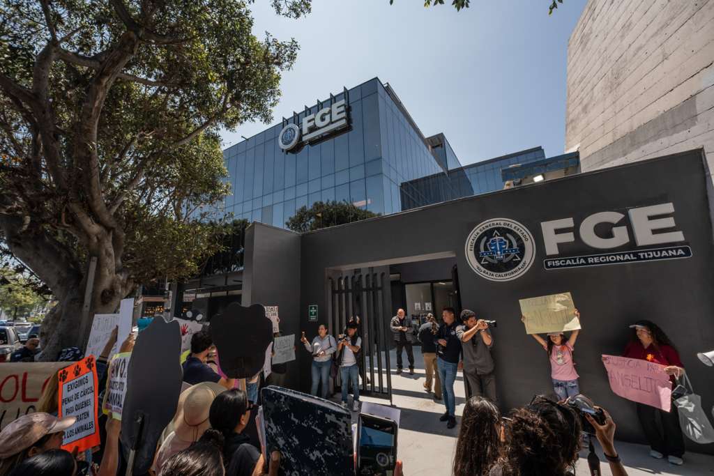 Animalistas protestan en Tijuana.