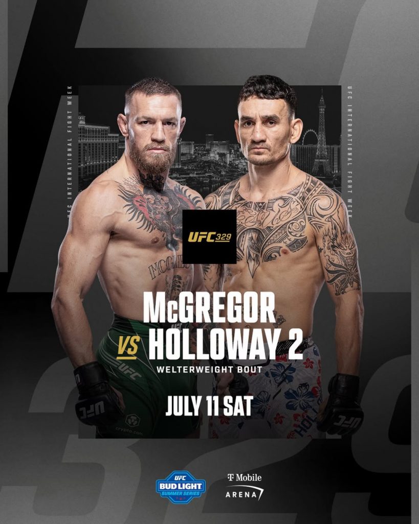 CONOR MCGREGOR REGRESA PARA ENFRENTAR A MAX HOLLOWAY EN UFC 329.