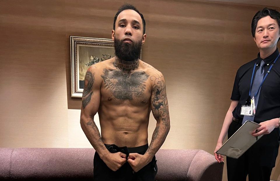 LUIS NERY SUPERA SEGUNDO CONTROL DE PESO Y QUEDA LISTO PARA SU COMBATE EN JAPÓN