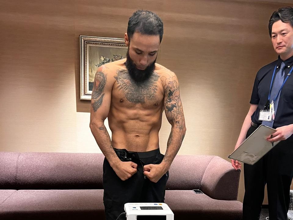 LUIS NERY SUPERA SEGUNDO CONTROL DE PESO Y QUEDA LISTO PARA SU COMBATE EN JAPÓN.