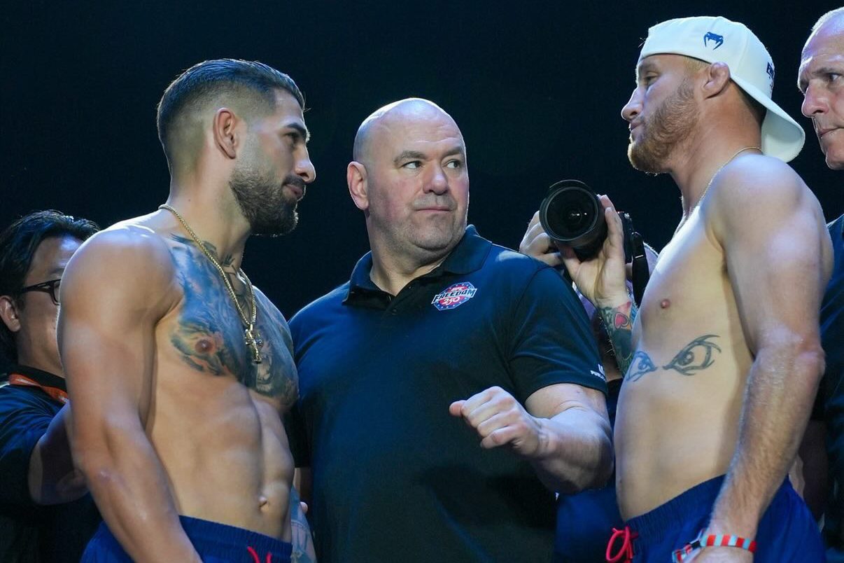 PESAJE EXITOSO; TODO LISTO PARA DISFRUTAR DE UFC FREEDOM 250.