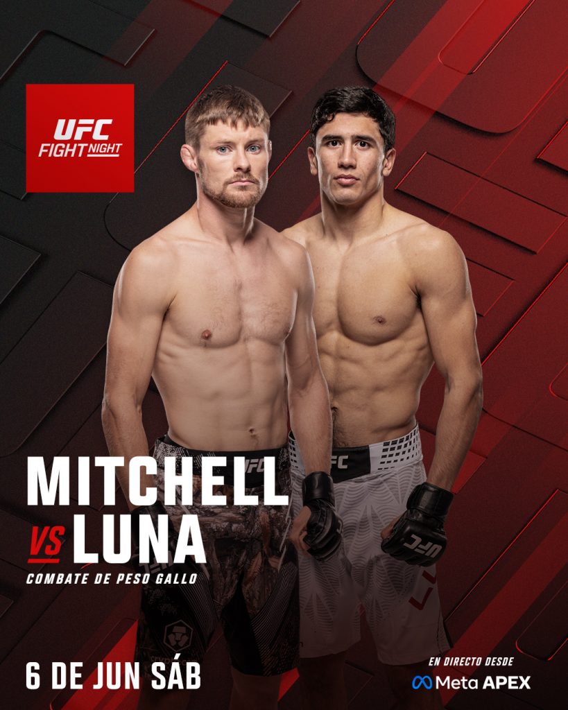 SANTIAGO LUNA PELEA DE ÚLTIMO MOMENTO EN UFC FIGHT NIGHT.
