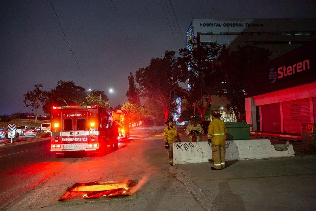 FUEGO EN REGISTRO ELÉCTRICO TRAS PRESUNTO ACTO DE VANDALISMO