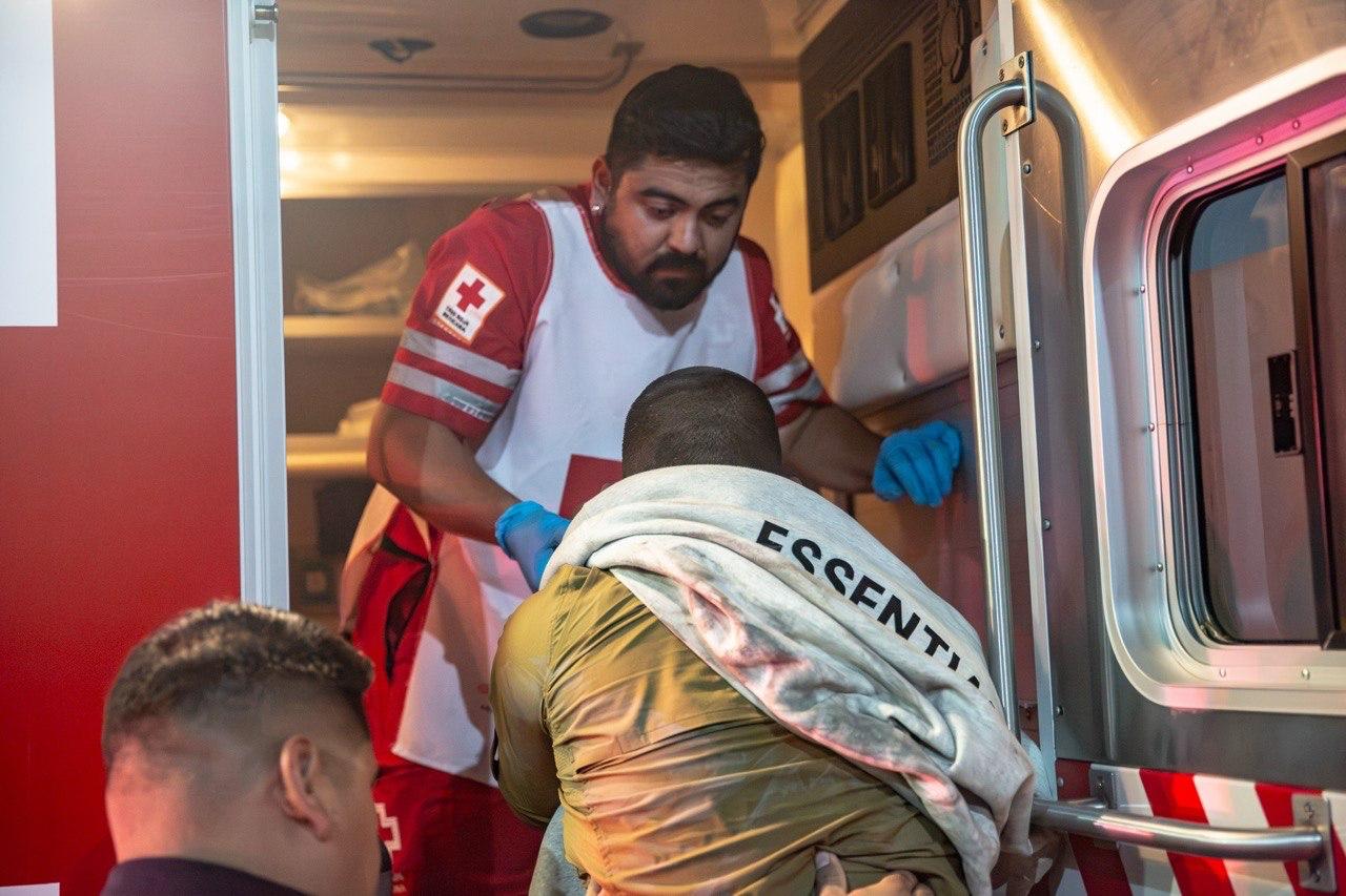 MOTOCICLISTA RESULTA LESIONADO TRAS DERRAPAR EN LA ZONA DE LA 5 Y 10 EN TIJUANA