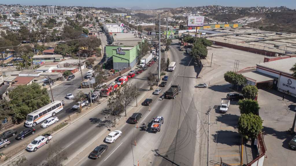 CAMIÓN CHOCÓ A LA ALTURA DEL PUENTE DE LA OBRERA